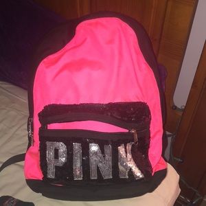 Pink book bag
